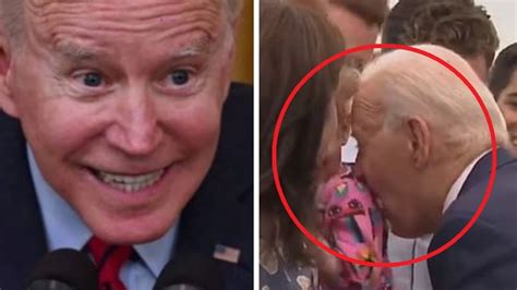 biden nibbles baby|Biden's nibbles on young girl just his latest weird .